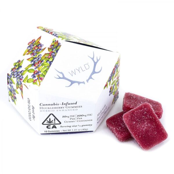 100MG HUCKLEBERRY HYBRID WYLD GUMMIES