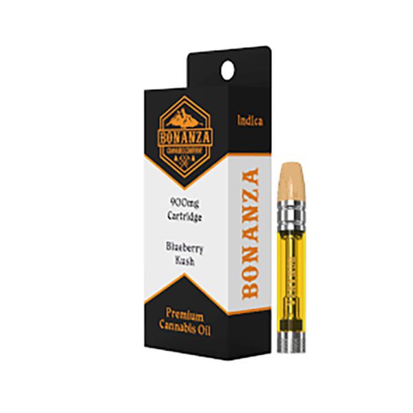 .9G BLUEBERRY KUSH 75.65% THC INDICA CART BONANZA