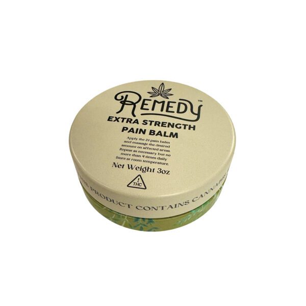 3oz REMEDY PAIN BALM EXTRA STRENGTH 2:1 THC/CBD THICK SALVE