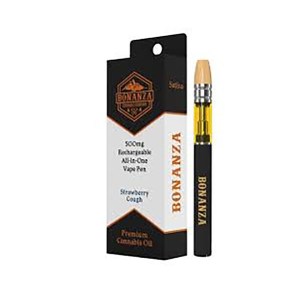 .5G STRAWBERRY COUGH 78.68% THC SATIVA DISPOSABLE VAPE BONANZA