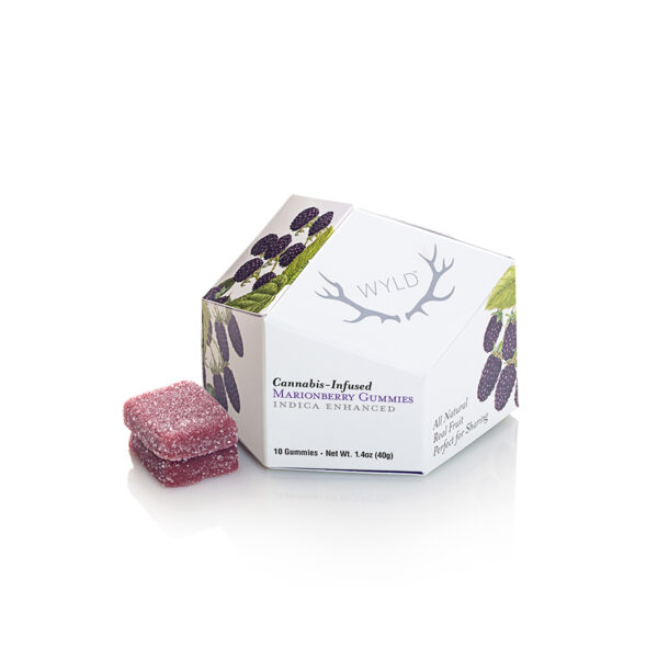 MARIONBERRY INDICA WYLD GUMMIES 100MG THC (GREAT FOR SLEEP)